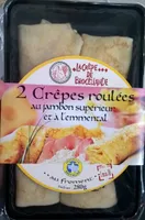 2 Crêpes Roulées au Jambon Supérieur et à l'Emmental