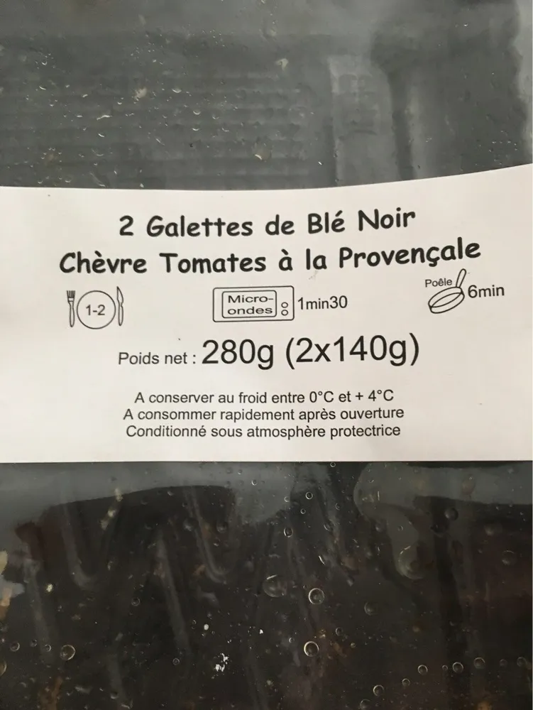 2 galettes chèvre