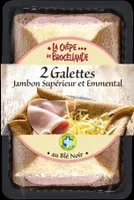 2 Galettes Jambon Supérieur et Emmental
