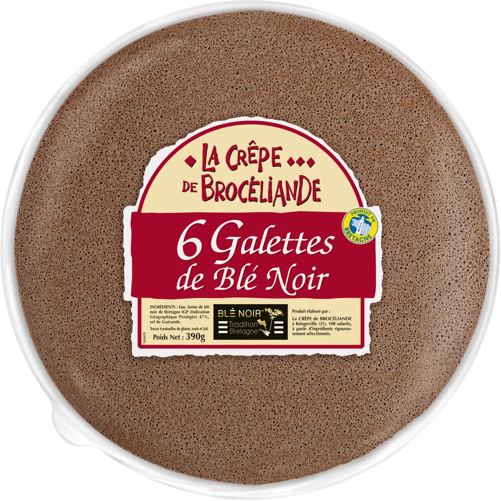 6 Galettes de Blé Noir Tradition Bretagne en sachet