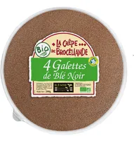 4 Galettes de Blé Noir Biologiques Tradition Bretagne en barquette