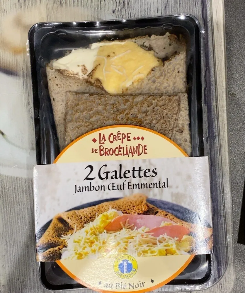 2 galettes jambon oeuf emmental
