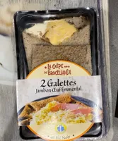 2 galettes jambon oeuf emmental