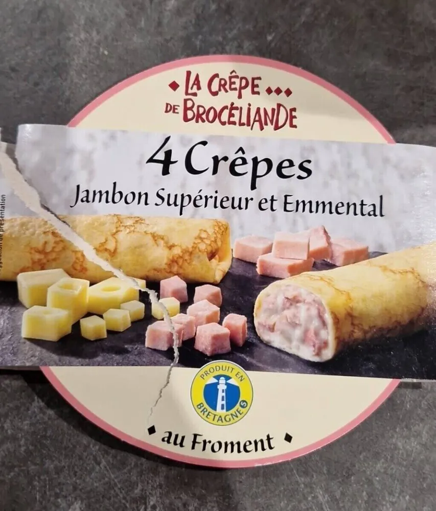 Crêpe jambon supérieur et emmental