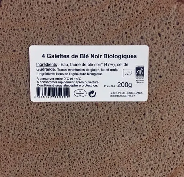 4 Galettes de Blé Noir Biologiques