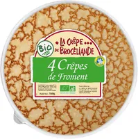 4 Crêpes de Froment Biologiques en barquette