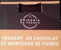 Fondant au chocolat et poires