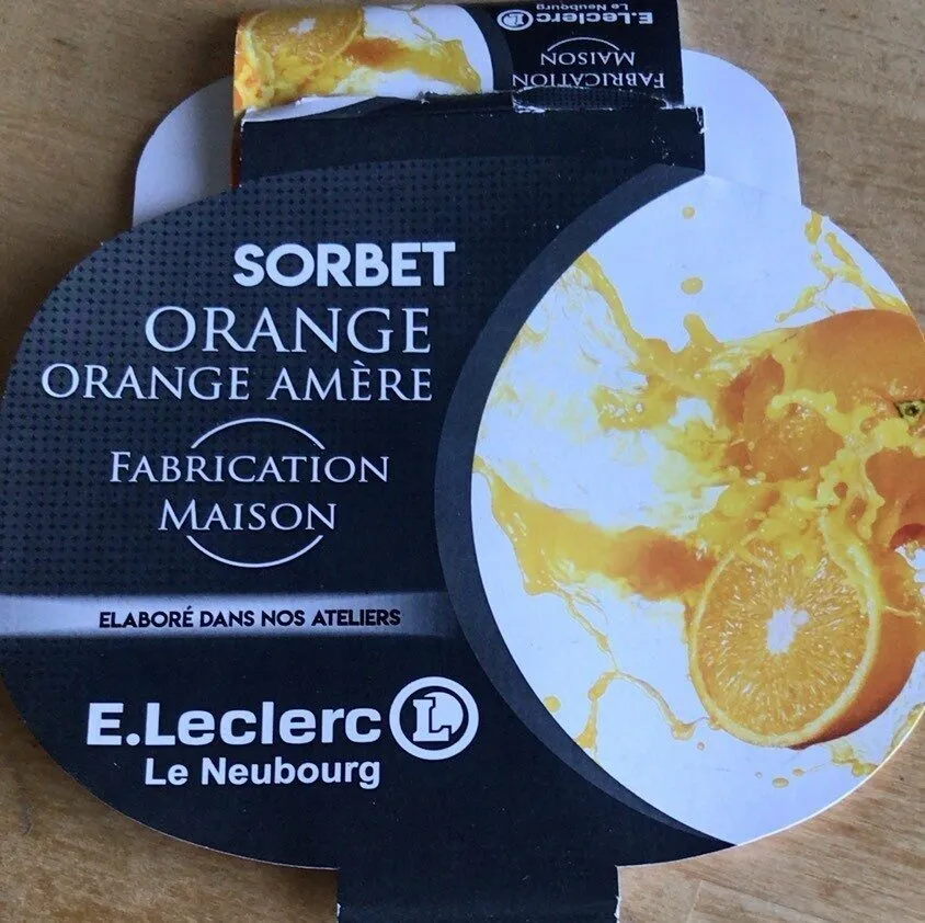 Sorbet Orange Orange amère