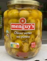 Olives vertes au pistou