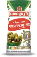 Olives vertes au piment d'espelette 170g