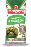 Olives vertes à l'ail & aux fines herbes 170g
