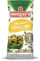 Olives vertes au citron & thym 170g