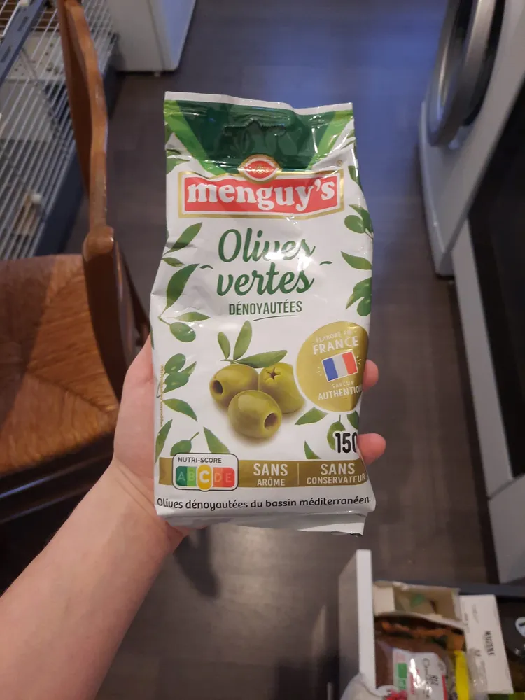 Olives vertes dénoyautées