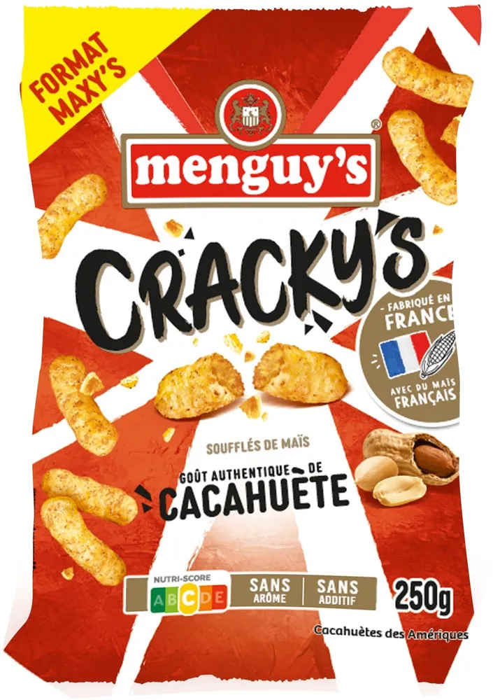 Menguy's Cracky's soufflés de maïs à la cacahuète