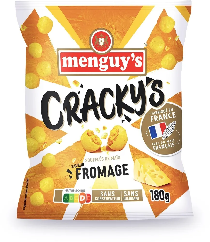 Menguy's Cracky's Soufflés de maïs fromage 180g