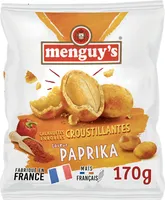 Cacahuètes enrobées d'un biscuit au maïs saveur paprika