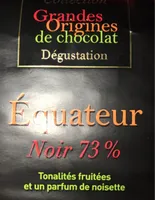 Tablette Equateur Chocolat Noir 73%