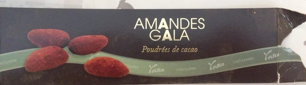 Amandes gala poudrées de cacao