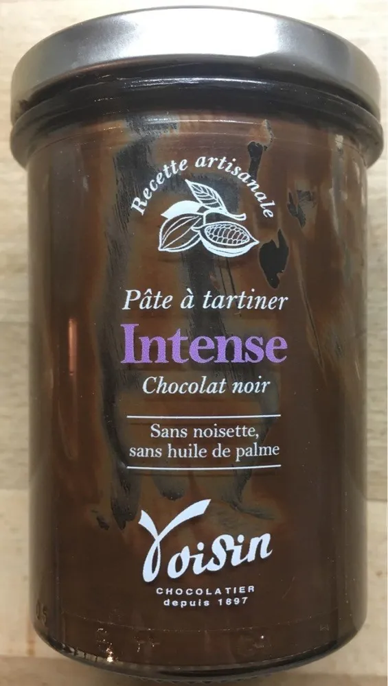 Pâte à tartiner intense chocolat noir