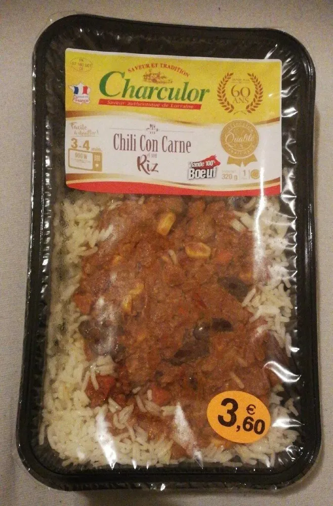 Chili con carne et son riz
