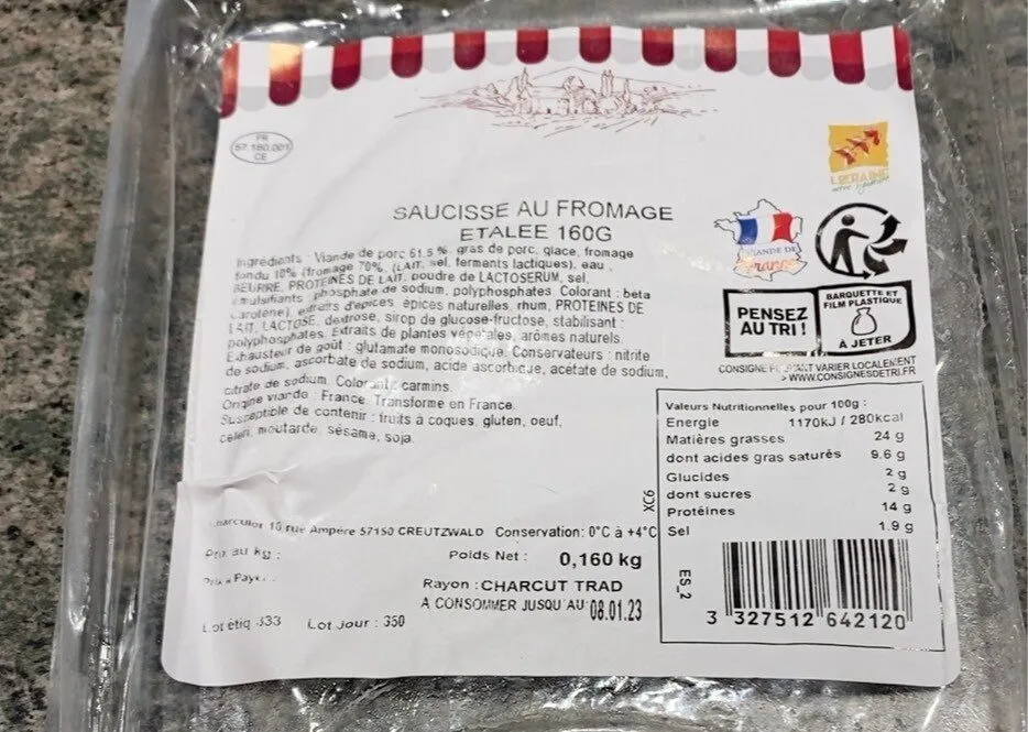 Saucisse au fromage