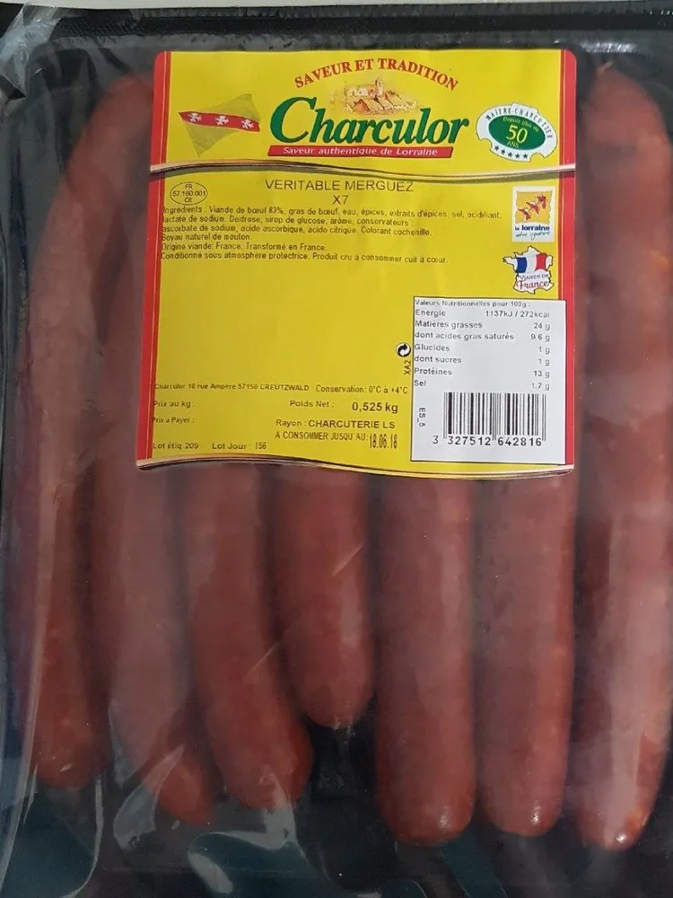 Véritable merguez