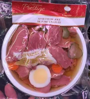 Assiette de joue de porc en gelée