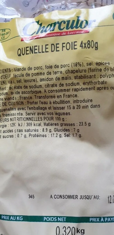 Quenelles de foie