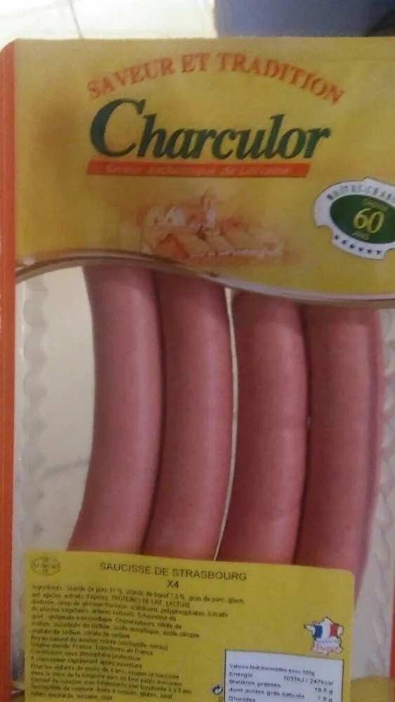 Charculor saucisses de Strasbourg