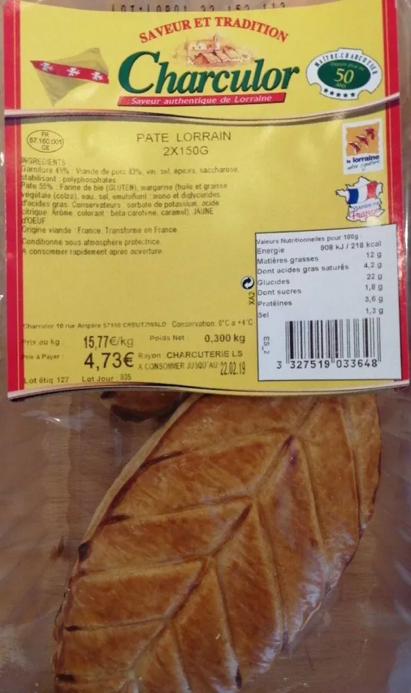 Pâté Lorrain 2 *150 g