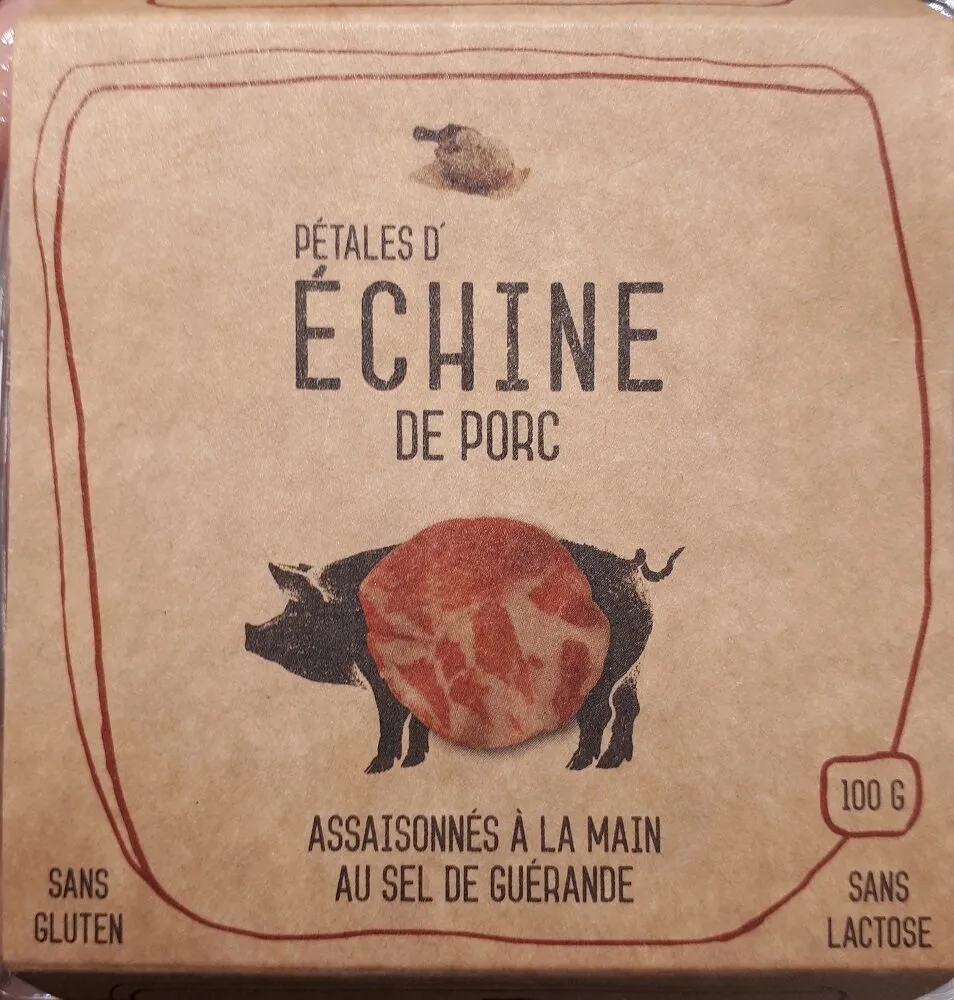 Pétales d'échine de porc