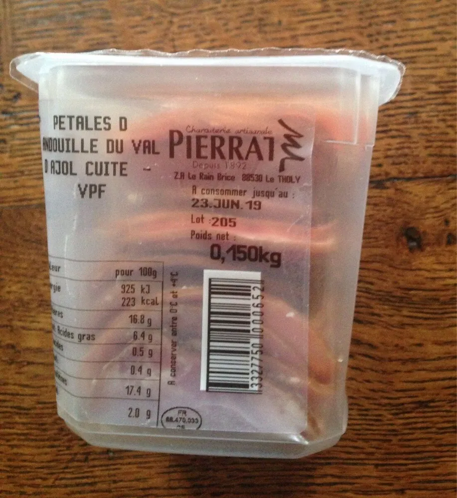 Petales d'andouille du val d'ajol