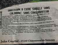 Saucisson à cuire surgele