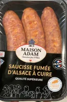 Saucisse fumee d’alsace a cuire