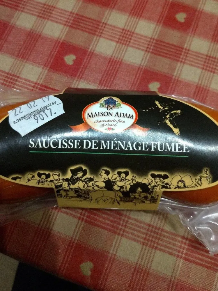 Saucisse de menage fumee