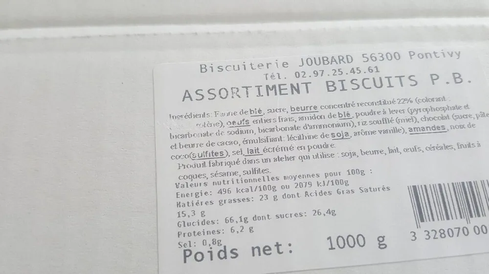 Assortiment biscuits