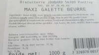 Maxi galette beurre