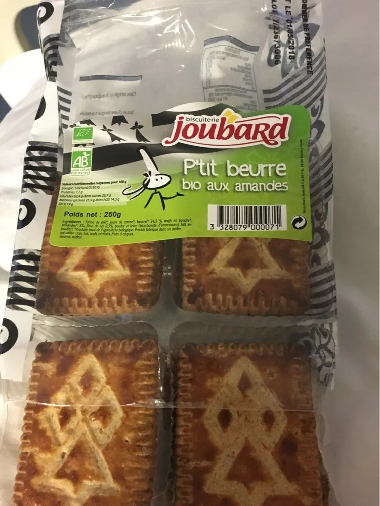 P'tit beurre bio aux amandes