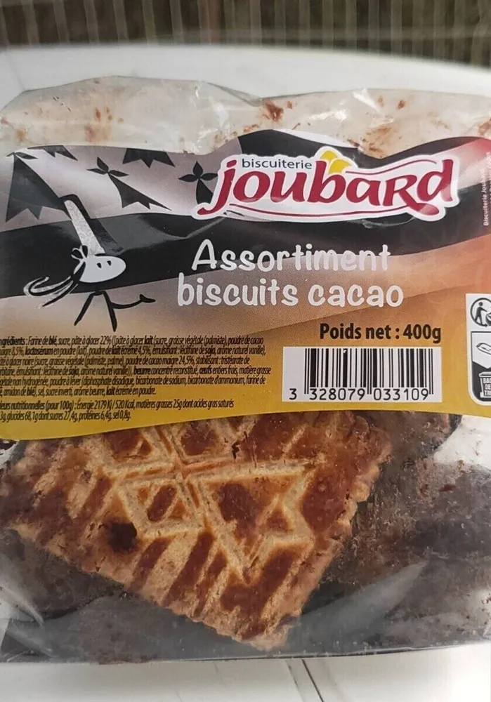 Assortiment biscuits cacao