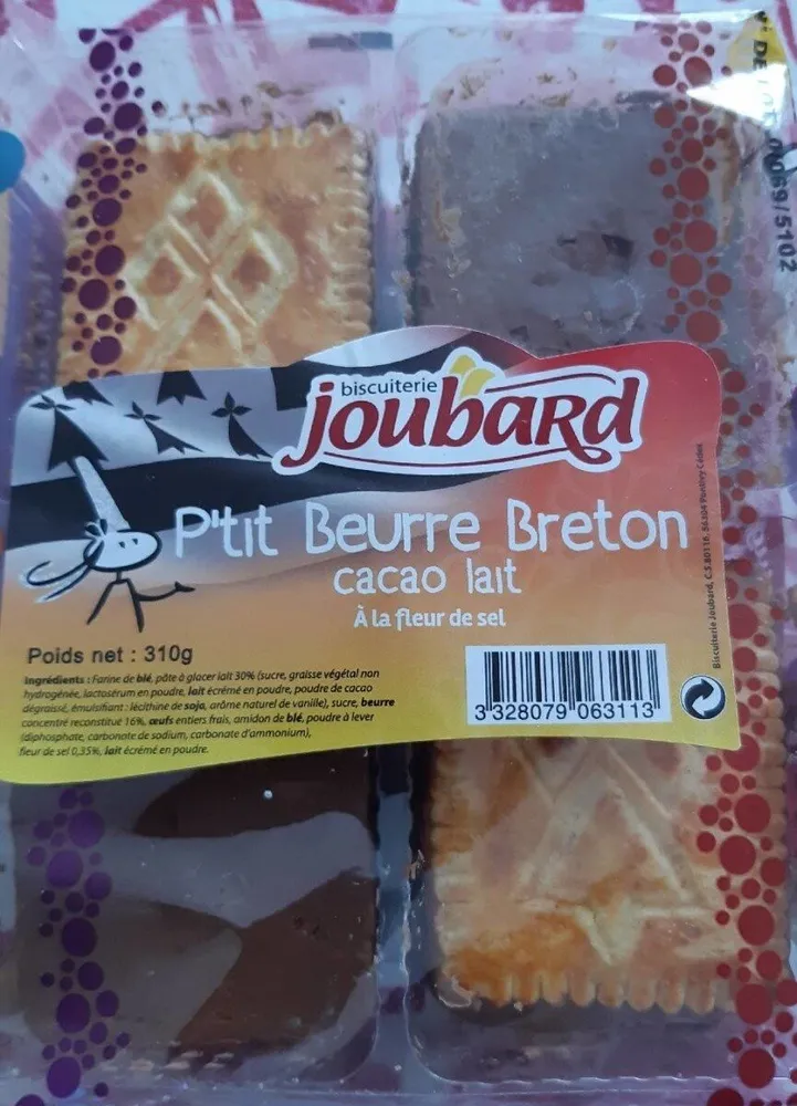 P'tit beurre breton cacao lait