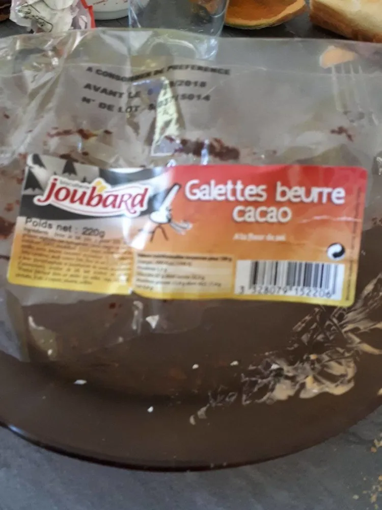 Galettes au cacao et fleur de sel de Guerande JOUBARD