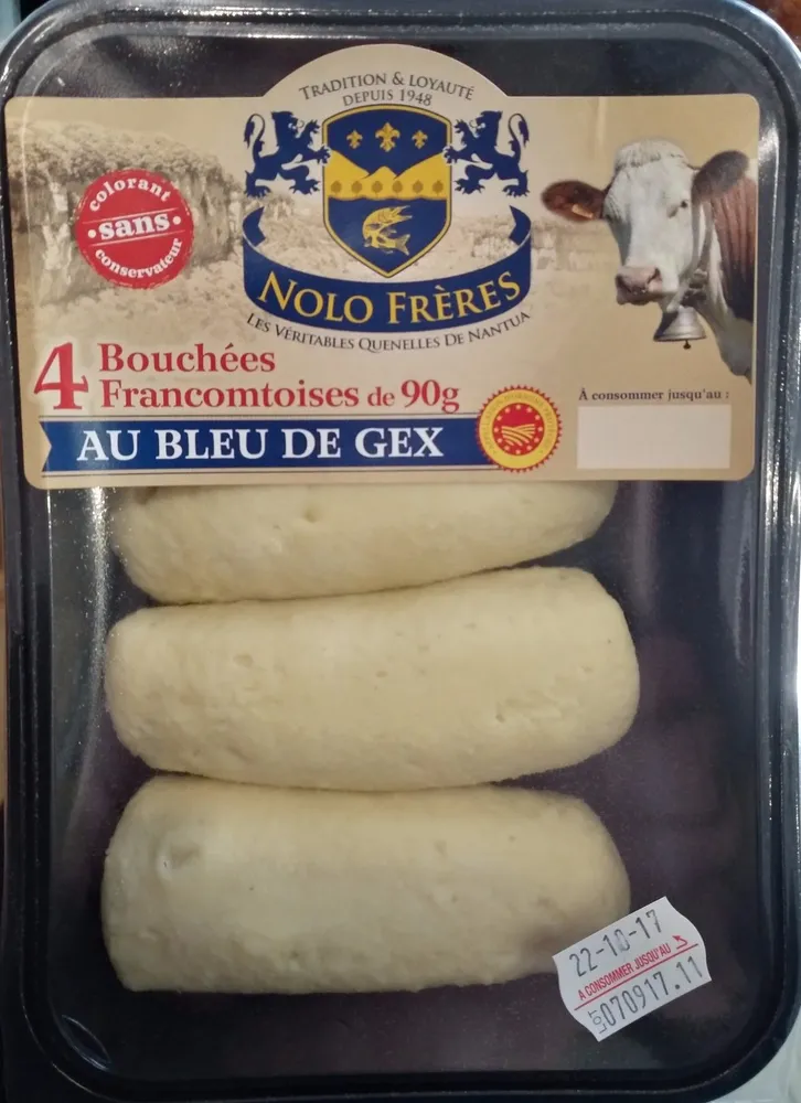 4 Bouchées francomtoises au bleu de Gex