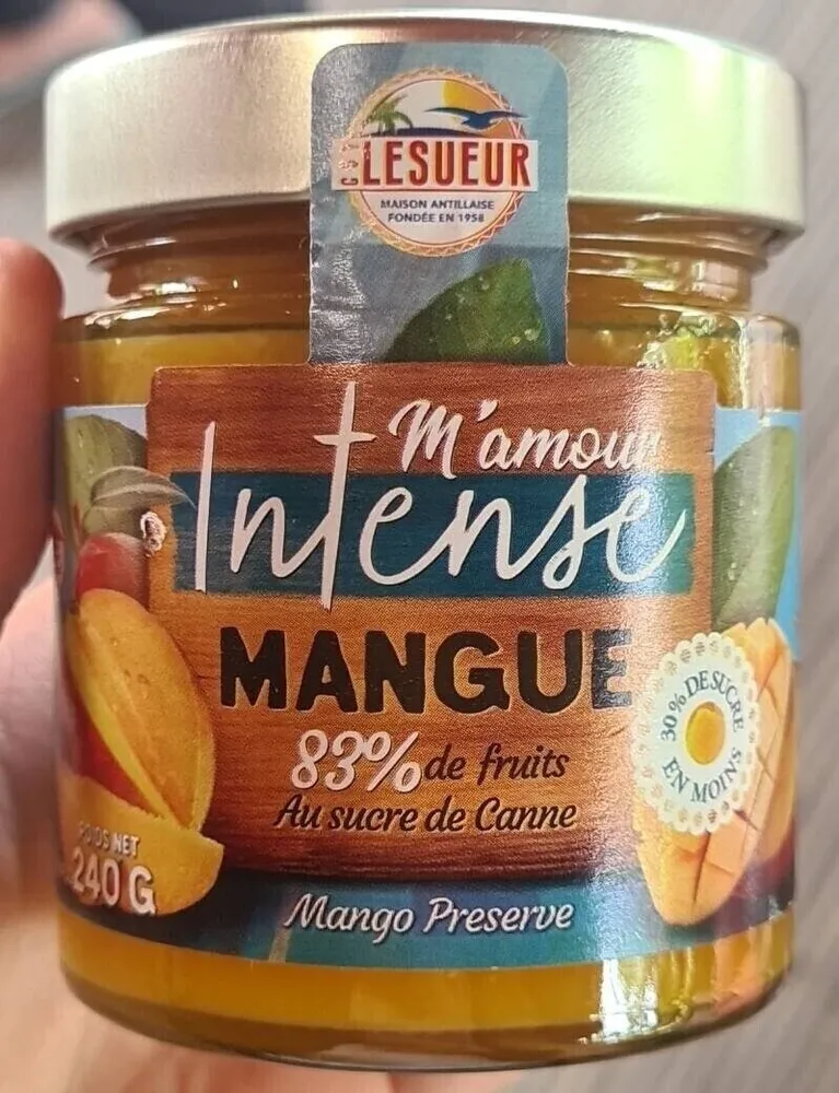 Confiture M'amour intense mangue