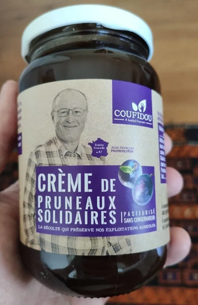 Crème de pruneaux solidaires