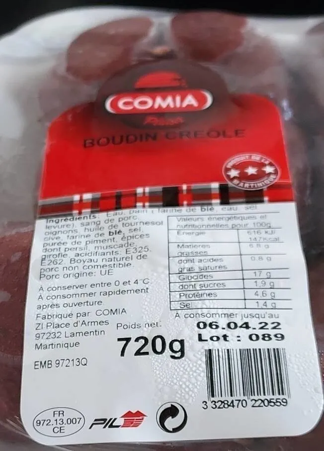 Boudin  comia