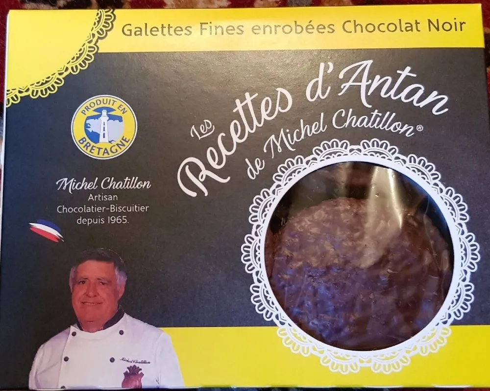 Galettes fines enrobées Chocolat Noir