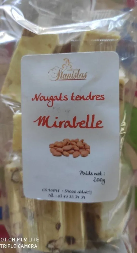 Nougats tendres Mirabelle