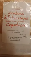 Bonbons à l'ancienne coquelicot