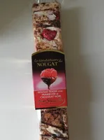 Nougat tendre chocolat noir framboise