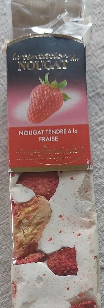 Nougat tendre à la Fraise
